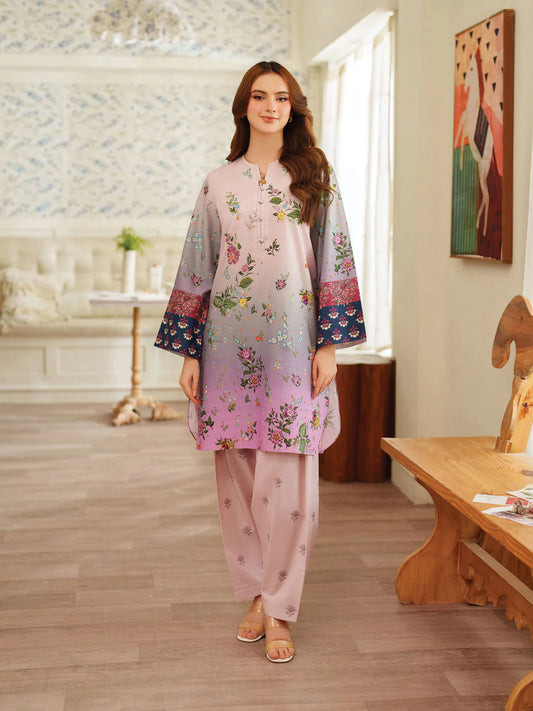 Rose Berry – Digital Printed Co-Ord Set (Stitched) AD