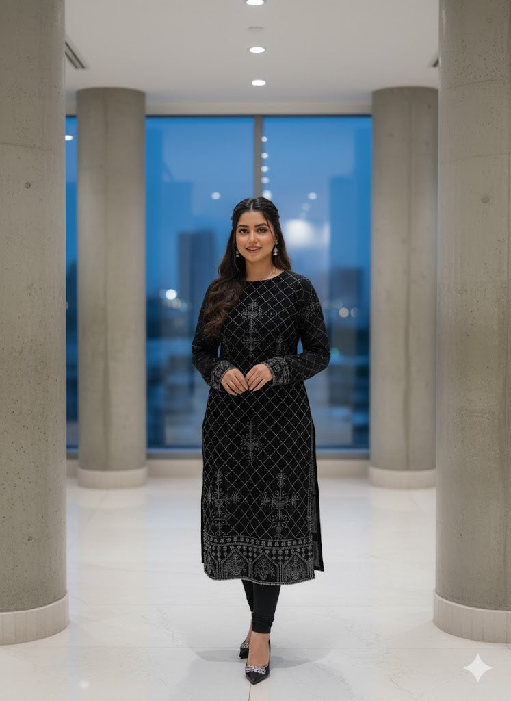 Red Suit and Black Suit for women elegant Noir and Ruby Ensemble SS